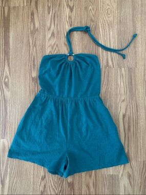 Old Navy Teal Halter Romper